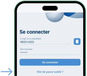 Cliquez sur l’option Mot de passe Télécharger 1xBet Android