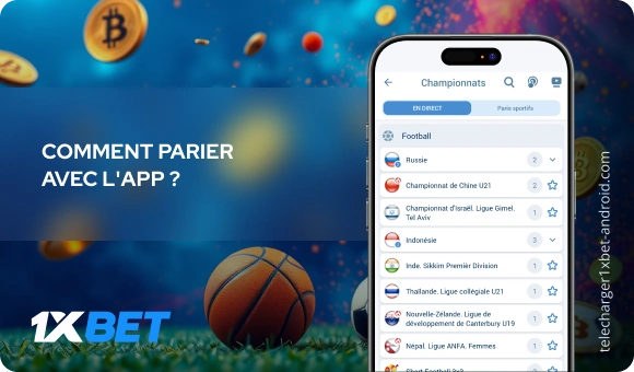 Comment parier avec l'app ?